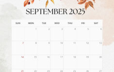 2025 Floral Monthly Calendar Free Pdf Printable | Entheosweb pertaining to September 2025 Calendar Flowers