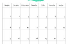 2025 Monday Start Watercolor Calendar – Paper Trail Design with regard to September 2025 Calendar Monday to Sunday