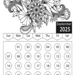 2025 October Children Coloring Book Calendar | Coloring Calendar Regarding September 2025 Calendar Coloring Page