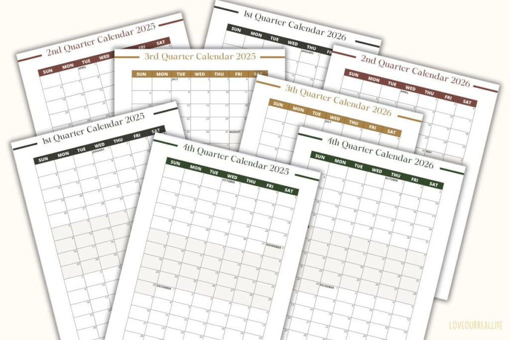 3 Month Calendar Printables: 2025 And 2026! ⋆ Love Our Real Life Pertaining To September 2025 Calendar Waterproof 3 Month Calendar Printables: 2025 And 2026! ⋆ Love Our Real Life Pertaining To September 2025 Calendar Waterproof