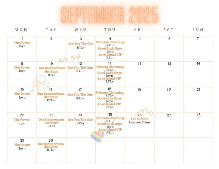 Show Me The Month of September 2025