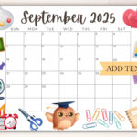 Bearbeitbarer Kalender Für September 2025, Druckbarer Intended For September 2025 Calendar School
