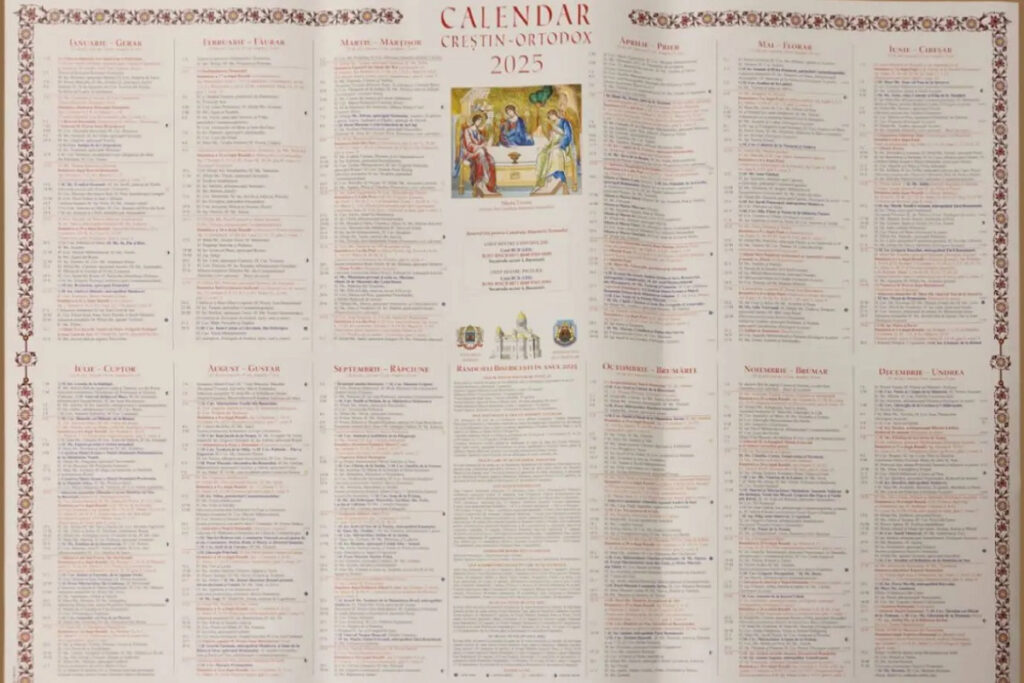 Calendar Creștin Ortodox 2025   Știrea Ta Throughout Calendar Credtin Ortodoz September 2025