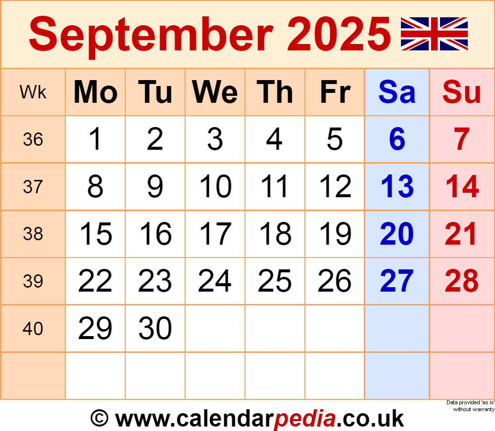 Calendar September 2025 Uk With Pdf, Excel And Word Templates Pertaining To Show Me September 2025 Calendar Calendar September 2025 Uk With Pdf, Excel And Word Templates Pertaining To Show Me September 2025 Calendar