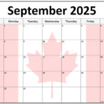 Collection Of September 2025 Photo Calendars With Image Filters. Regarding September 2025 Calendar Canada