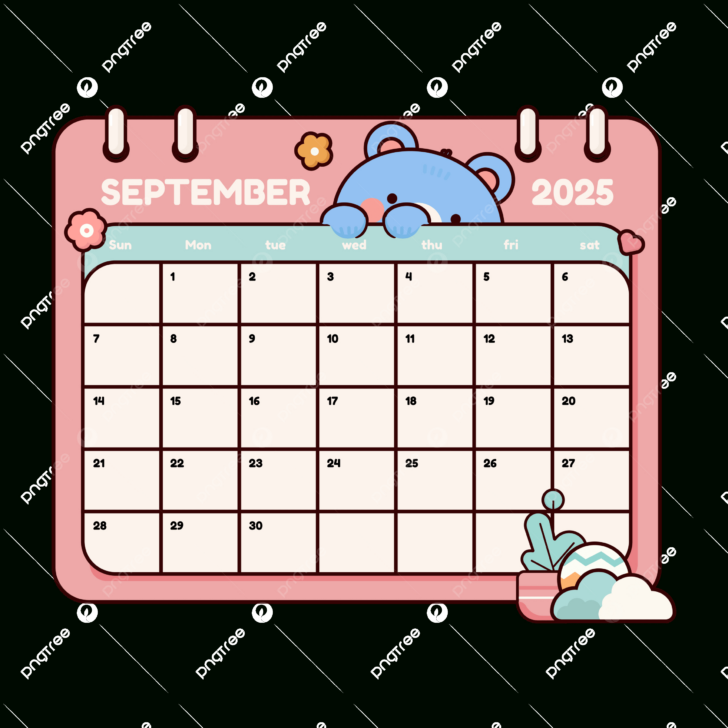 Cute September 2025 Calendar
