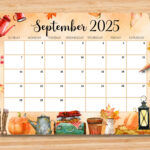 Editable September 2025 Calendar, Beautiful & Cozy Fall Autumn Pertaining To September 2025 Calendar Printable Waterproof
