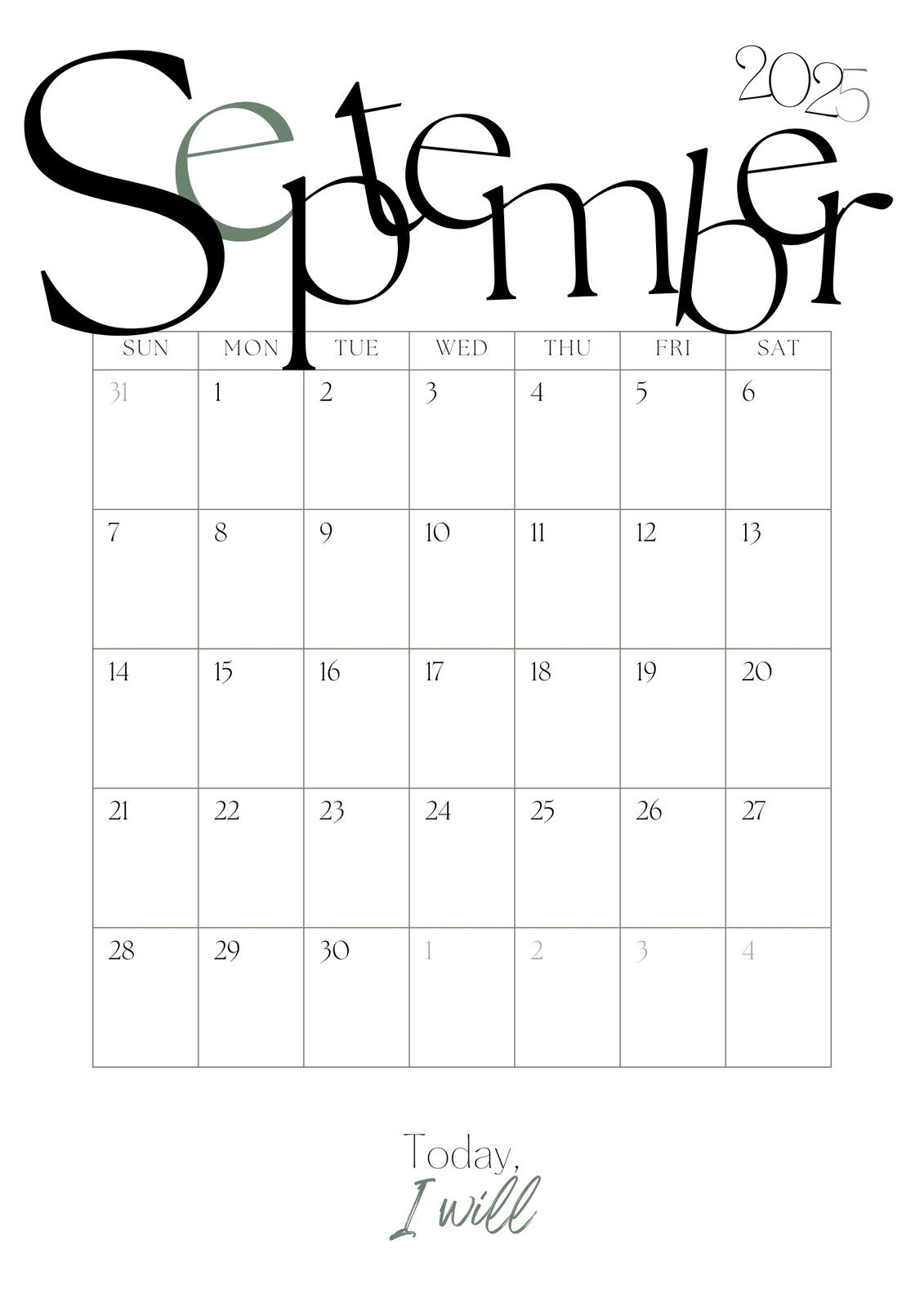 Free And Customizable September Templates throughout September 2025 Calendar Canva