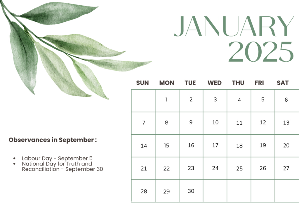 Free Canada Holidays September 2025 Calendar Template To Edit Online Regarding September 2025 Calendar With Holidays Canada Free Canada Holidays September 2025 Calendar Template To Edit Online Regarding September 2025 Calendar With Holidays Canada