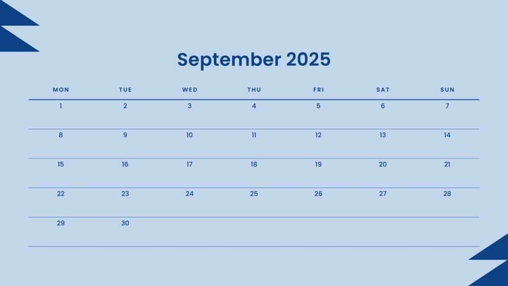Free Printable September 2025 Calendar Templates | Canva In September 2025 Calendar General Blue Free Printable September 2025 Calendar Templates | Canva In September 2025 Calendar General Blue
