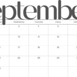 Free Printable September 2025 Calendar Templates | Canva Inside September 2024 September 2025 Calendar