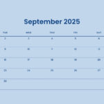 Free Printable September 2025 Calendar Templates | Canva Within General Blue Calendar September 2025