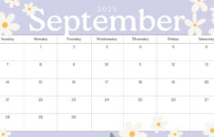 Free Printable September 2025 Calendar Templates | Canva within Month of September 2025 Calendar Printable