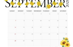 Free Printable September 2025 Calendars | Entheosweb regarding Free September Calendar 2025
