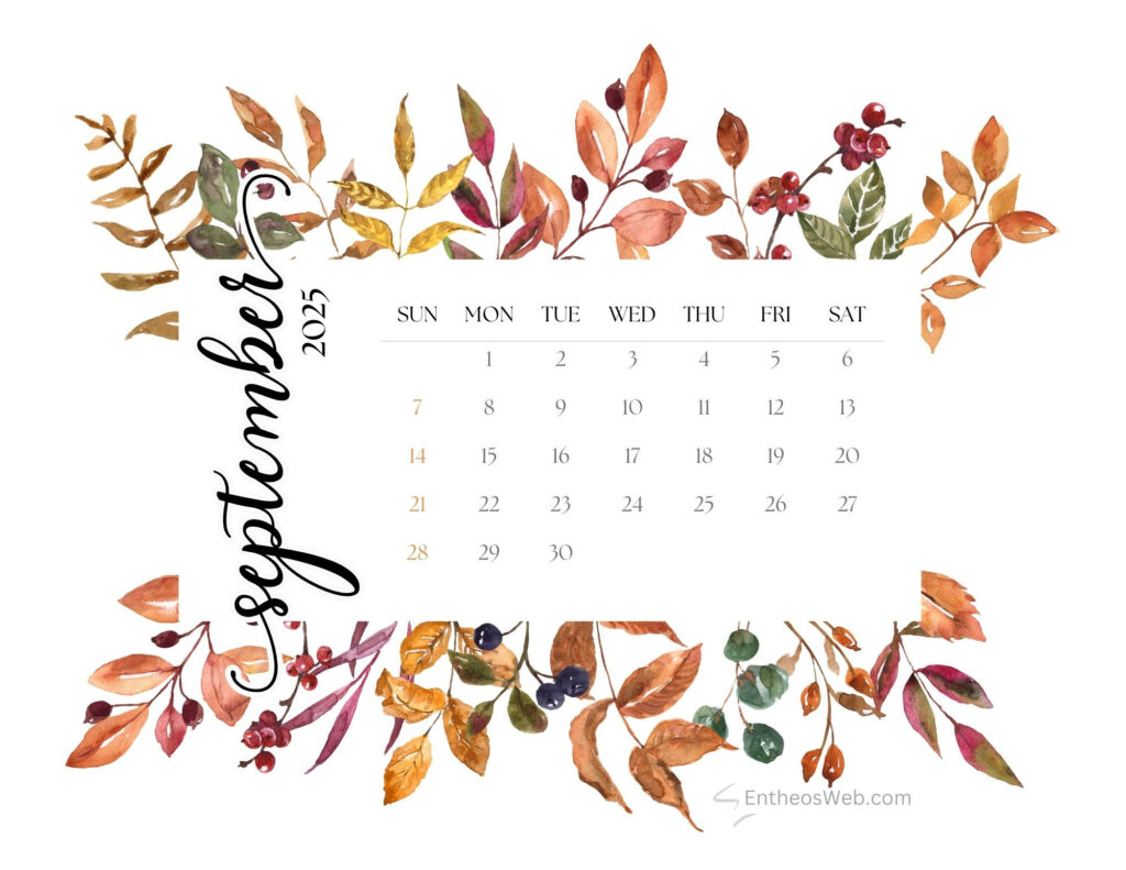Free Printable September 2025 Calendars | Entheosweb Within September 2025 Calendar Desktop Wallpaper Free Printable September 2025 Calendars | Entheosweb Within September 2025 Calendar Desktop Wallpaper