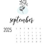Free Printable September 2025 Calendars   World Of Printables For September 2025 Calendar Graphic