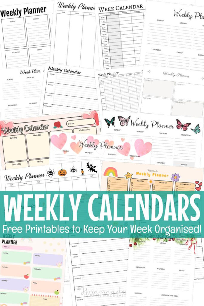 Free Printable Weekly Calendar Template With Regard To September 2025 Calendar Homemade Gifts Made Easy
