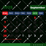 Hijri Calendar September 2025 Complete Vector Download, 2025 Hijri Within September 2025 Calendar With Islamic Dates