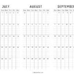 July To September 2025 Calendar (Q3)   Calendarkart In Free Printable Calendar July September 2025