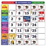 Kalendar 2025: Tarikh Cuti Umum Malaysia Dan Cuti Sekolah For Calendar Kuda September 2025