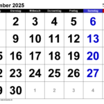 Kalender September 2025 Als Word Vorlagen With Regard To Calender September 2025