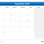 Kalender September 2025 In Calender September 2025