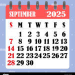 Letter Calendar For September 2025. The Week Begins On Sunday Within Calendar 2025 September Month