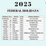 List Of Federal Holidays 2025 In The U.s. | Saturdaygift Inside September Holidays 2025