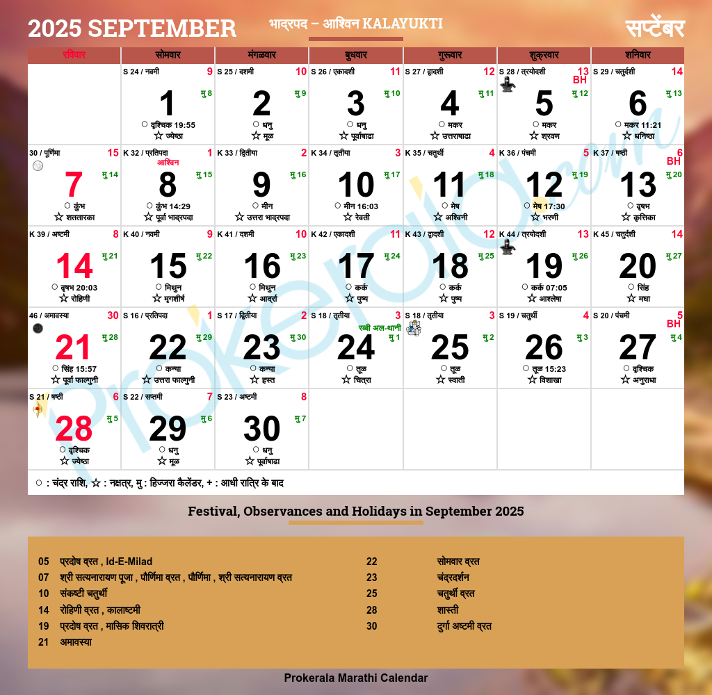 Marathi Calendar 2025 | Maharashtra Festivals | Maharashtra Inside September 2025 Calendar Kalnirnay Marathi Calendar 2025 | Maharashtra Festivals | Maharashtra Inside September 2025 Calendar Kalnirnay