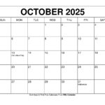 October 2025 Calendar   Printable Templates & More With October 2024 September 2025 Calendar