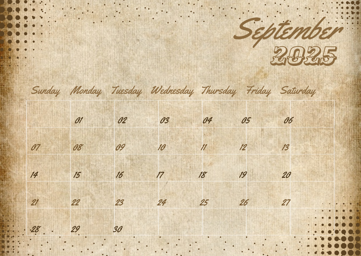Page 12 | Free Calendar Templates, Editable And Printable intended for September 2025 Calendar Printable Shining Mom