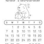 Printable September 2025 Calendar With Holidays | Calendarkart For September 2025 Calendar Coloring