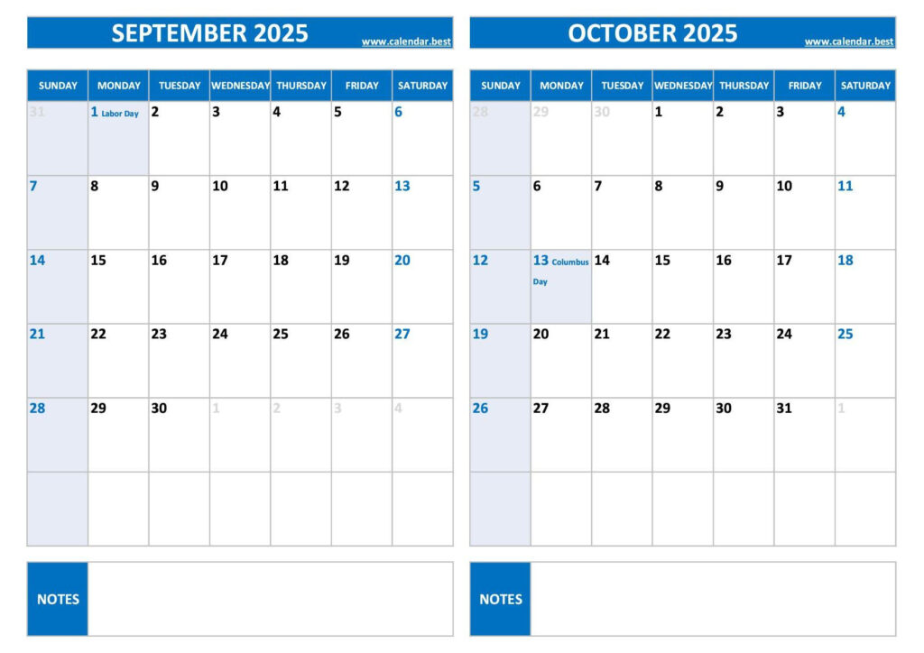 Printable September And October 2025 Calendar Free Pdf & Jpg Pertaining To Printable Calendar Months For September October 2025 Free Printable September And October 2025 Calendar Free Pdf & Jpg Pertaining To Printable Calendar Months For September October 2025 Free