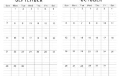 Printable September October 2025 Calendar | Calendarkart for Printable Calendar For September And October 2025