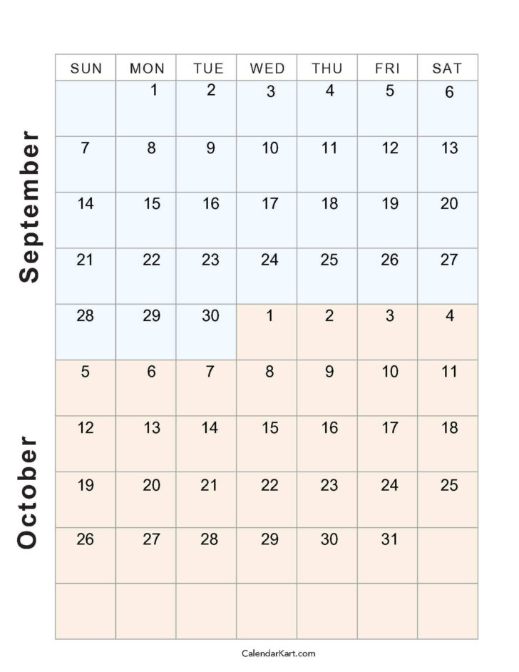 September October 2025 Calendar