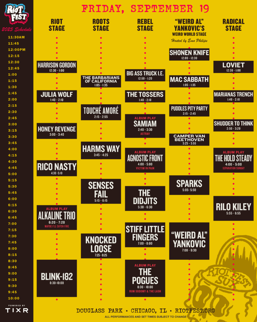 Riot Fest 2025 Lineup | 3 Day Music Festival | Chicago, Il Riot Fest Intended For Chicago Events September 2025 Riot Fest 2025 Lineup | 3 Day Music Festival | Chicago, Il Riot Fest Intended For Chicago Events September 2025