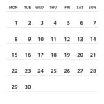 September 2025 Calendar 2025 Template Royalty Free Vector Regarding September 2025 Calendar Black And White