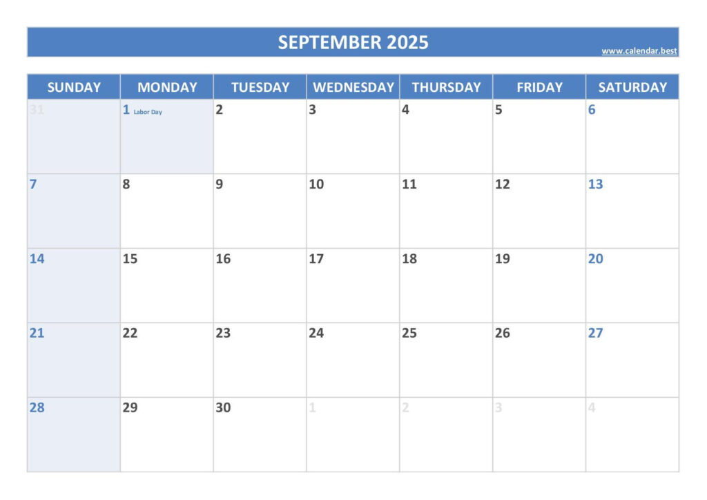September 2025 Calendar Calendar.best With Regard To September 2025 Calendar With Days September 2025 Calendar Calendar.best With Regard To September 2025 Calendar With Days