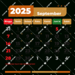 September 2025 Calendar, Complete Vector Hijri And Gregorian For National Calendar September 2025