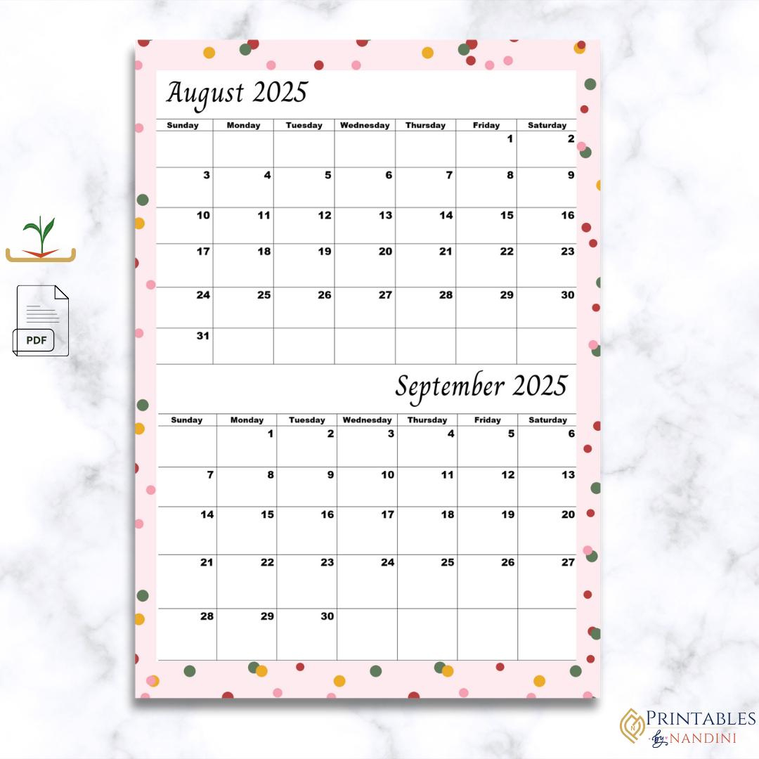 September 2025 Calendar - Etsy.de pertaining to September 2025 Calendar Etsy