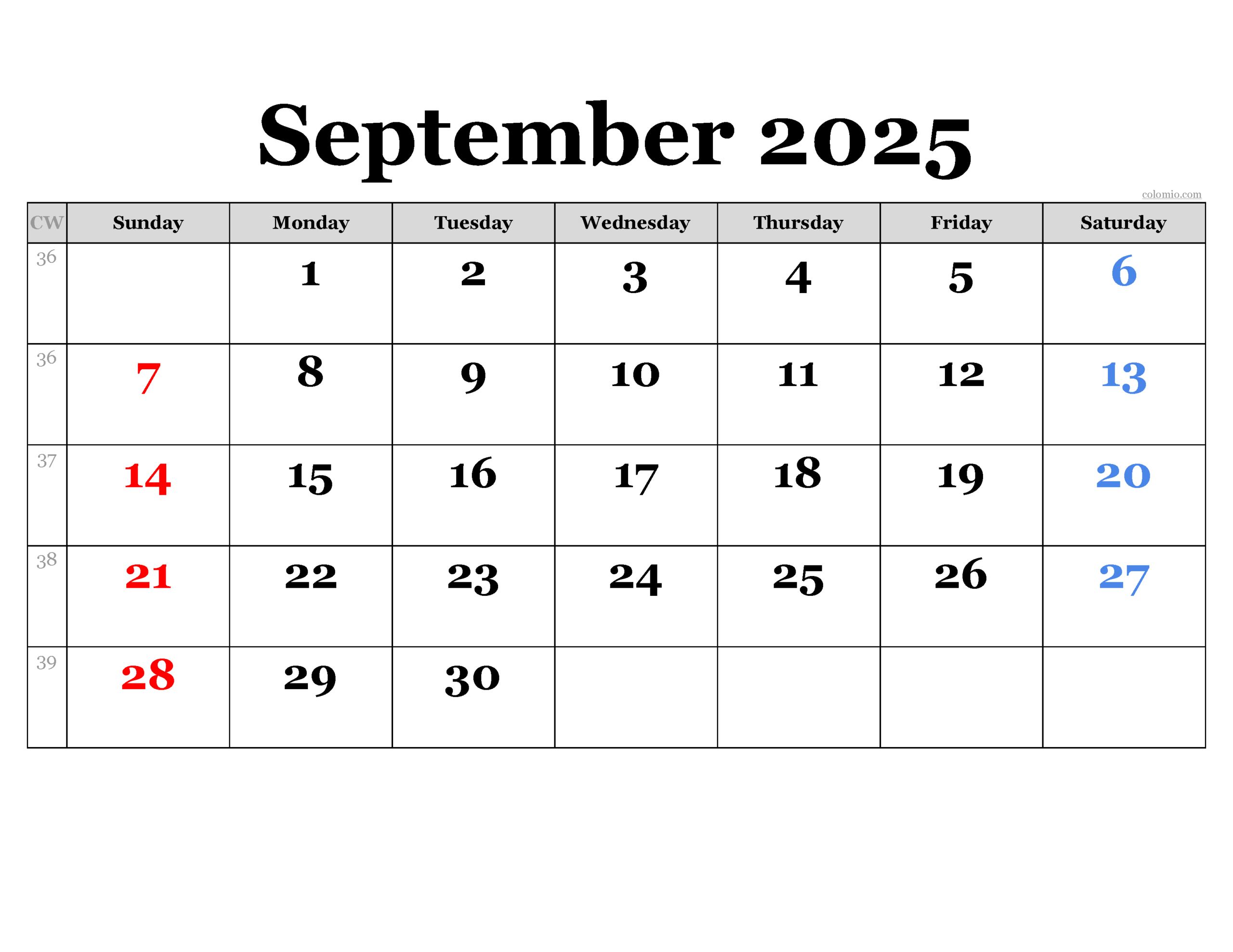 September 2025 Calendar | Free Printable Pdf, Xls And Png pertaining to Weekly Calendar September 2025
