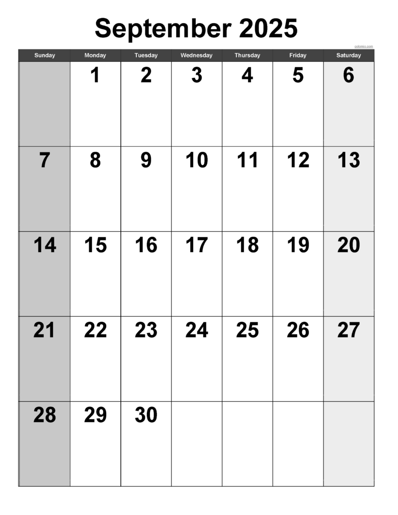 September 2025 Calendar | Free Printable Pdf, Xls And Png With Regard To September 2025 Calendar Vertical September 2025 Calendar | Free Printable Pdf, Xls And Png With Regard To September 2025 Calendar Vertical