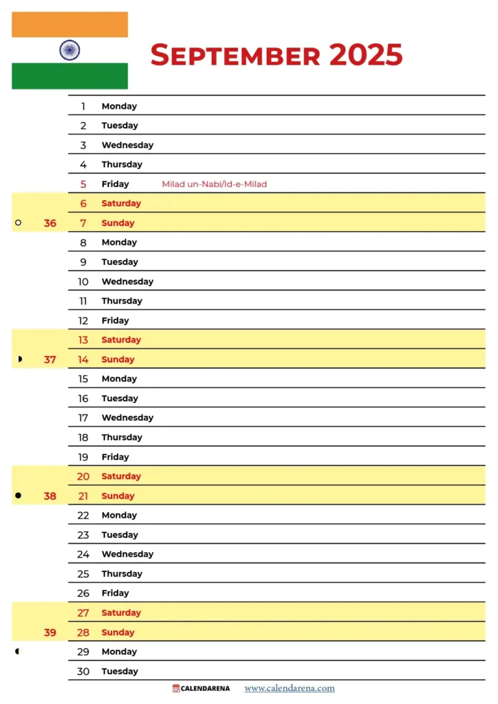 September 2025 Calendar India For September 2025 Calendar With Holidays And Festivals September 2025 Calendar India For September 2025 Calendar With Holidays And Festivals