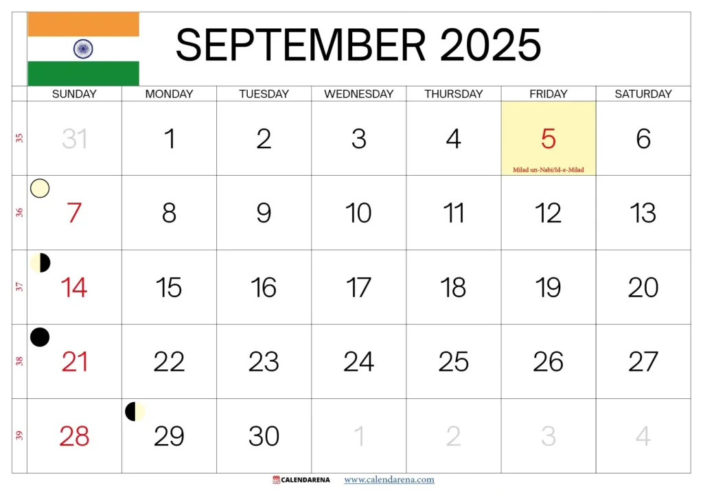 September 2025 Calendar India Throughout Tamil Calendar 2025 September September 2025 Calendar India Throughout Tamil Calendar 2025 September