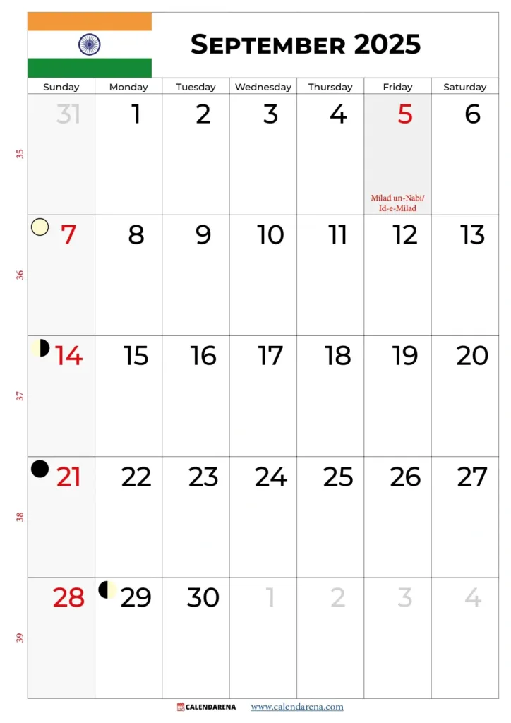 September 2025 Calendar India Within Hindu Callender September 2025 September 2025 Calendar India Within Hindu Callender September 2025