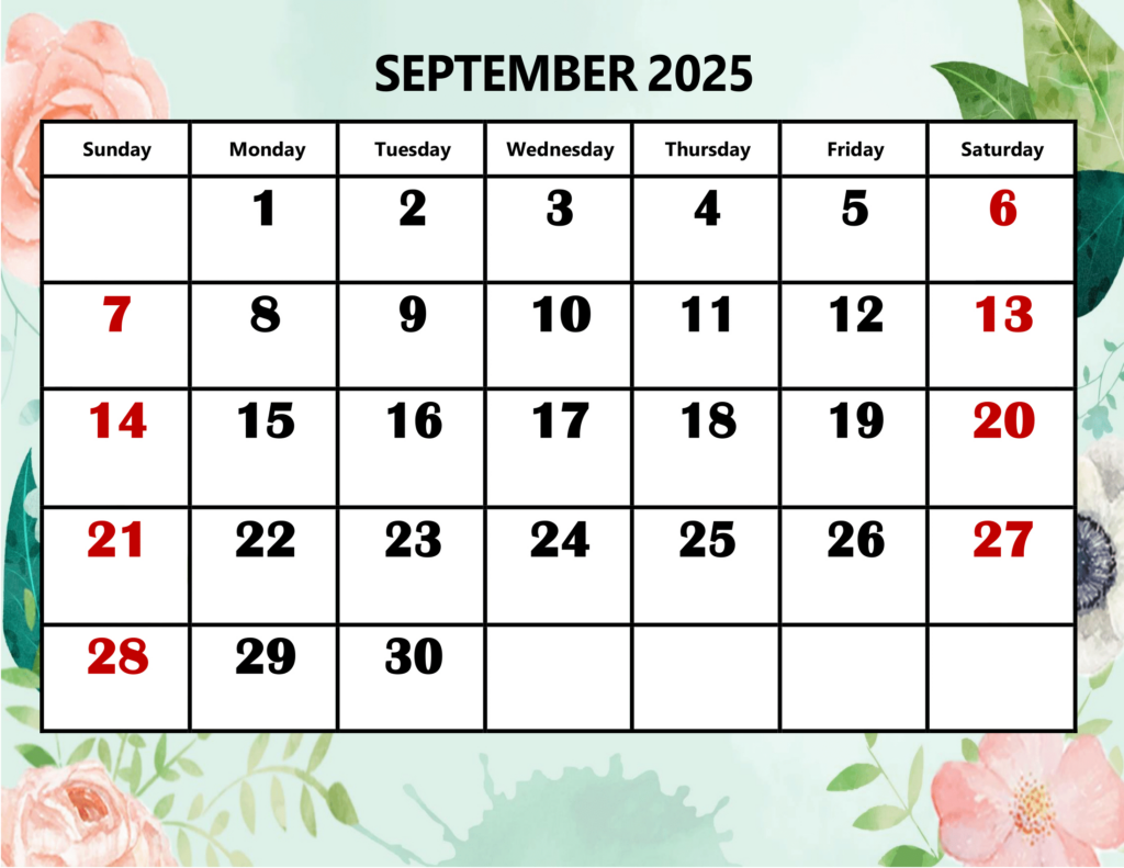 September 2025 Calendar Printable Pdf Template With Holidays Intended For September 2025 Calendar Holidays September 2025 Calendar Printable Pdf Template With Holidays Intended For September 2025 Calendar Holidays