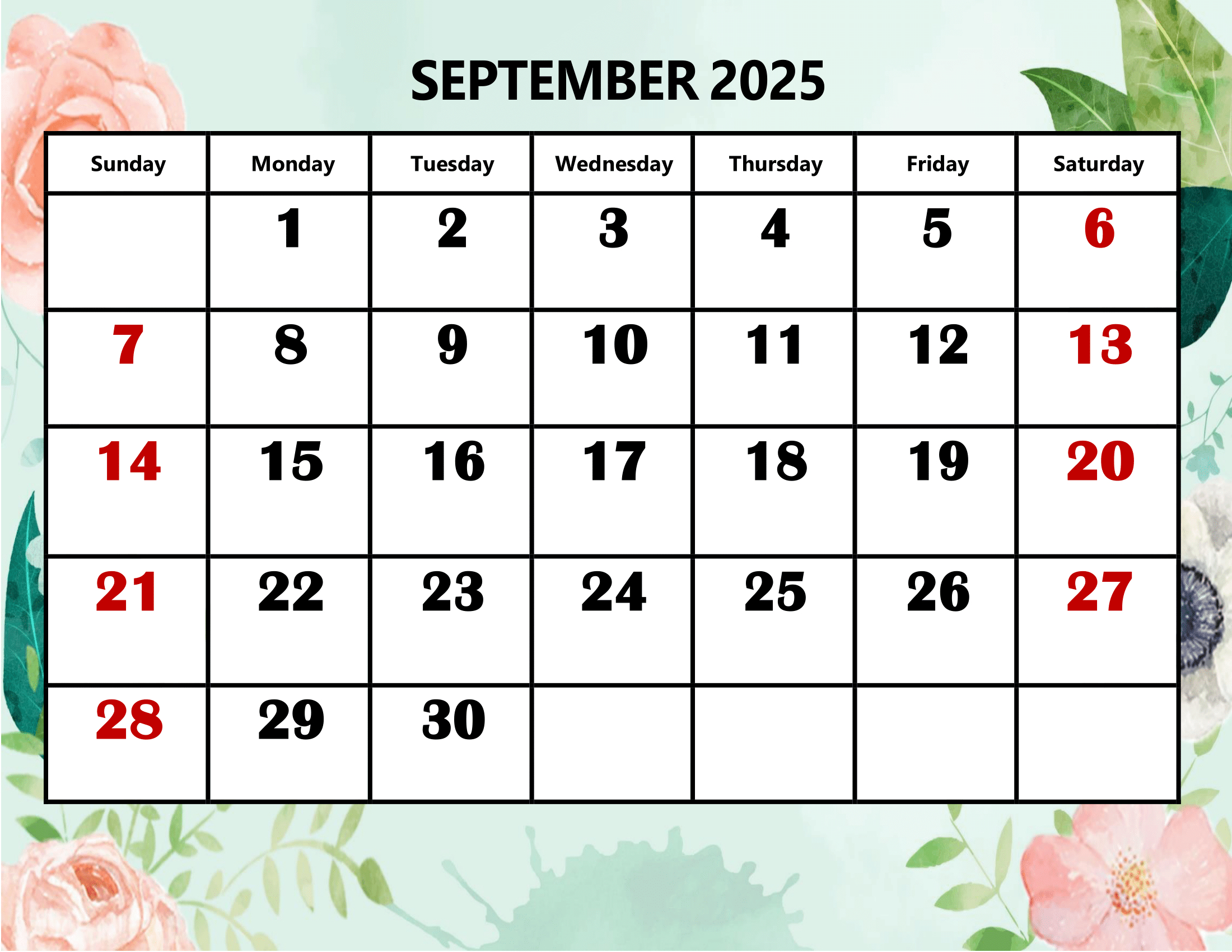 September 2025 Calendar Printable Pdf Template With Holidays intended for September 2025 Calendar Holidays