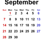 September 2025 Calendar | Templates For Pdf, Excel And Word Pertaining To September 2025 Calendar Mini