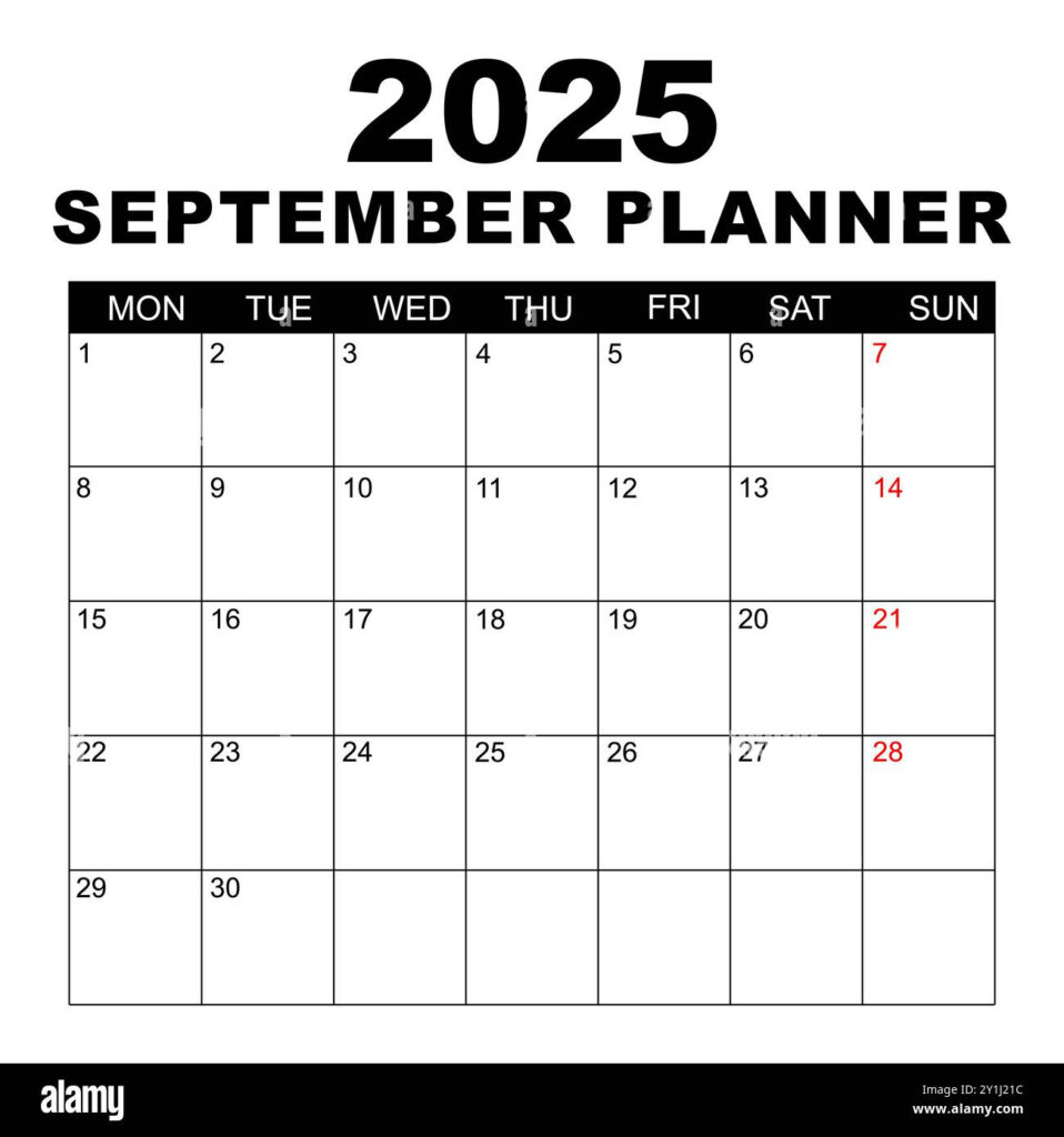 September 2025 Calendar. Week Starts On Monday. Blank Calendar Within Calendar September Week 2025 September 2025 Calendar. Week Starts On Monday. Blank Calendar Within Calendar September Week 2025