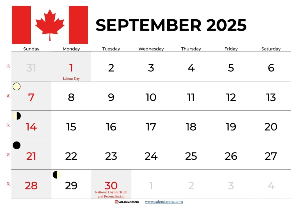 September 2025 Calendar With Holidays Canada In September 2025 Calendar With Holidays Canada September 2025 Calendar With Holidays Canada In September 2025 Calendar With Holidays Canada
